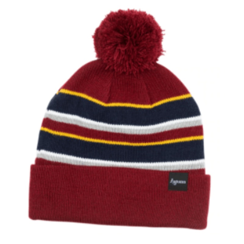 Autumn Drifter Pom Beanie in Burgundy