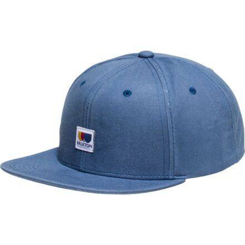 Brixton Alton MP Snapback Hat in Washed Slate