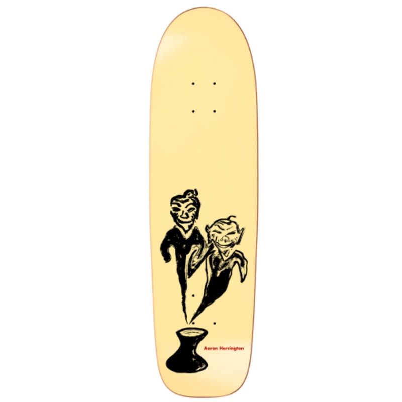 Polar Skate Co Aaron Herrington Pot Demons Skateboard Deck in Yellow