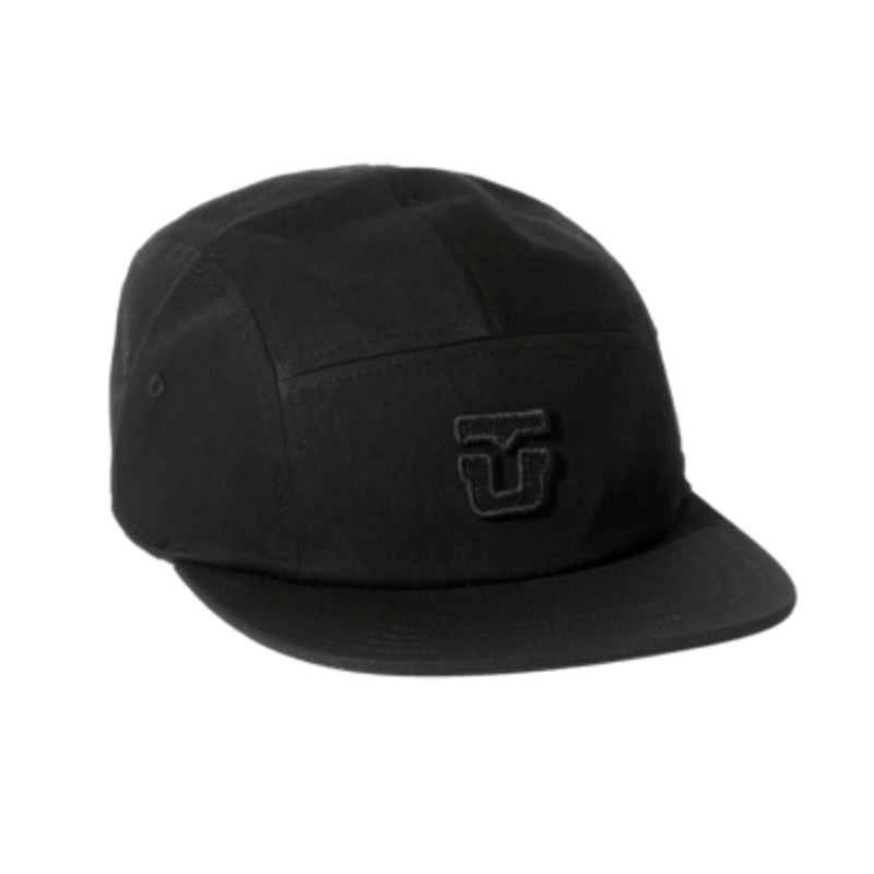 Union 5 Panel Hat in Black