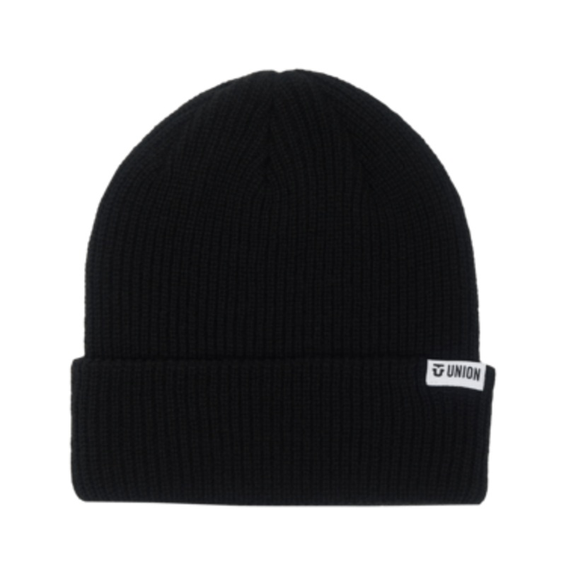Union Low Cuff Beanie in Black