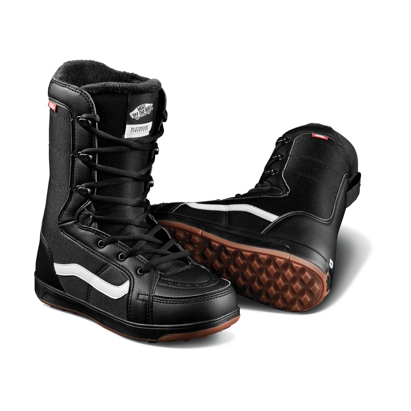 Vans Hi-Standard Linerless Snowboard Boot in Black and Gum 2023