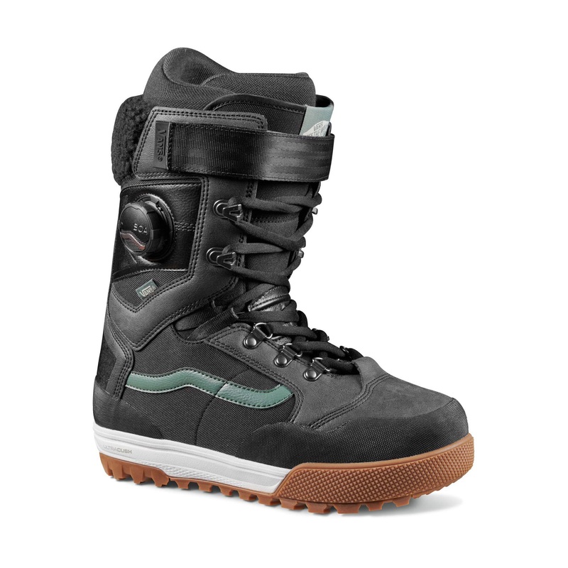 Vans Luna Ventana Pro Womens Snowboard Boot in Black and Duck Green 2023
