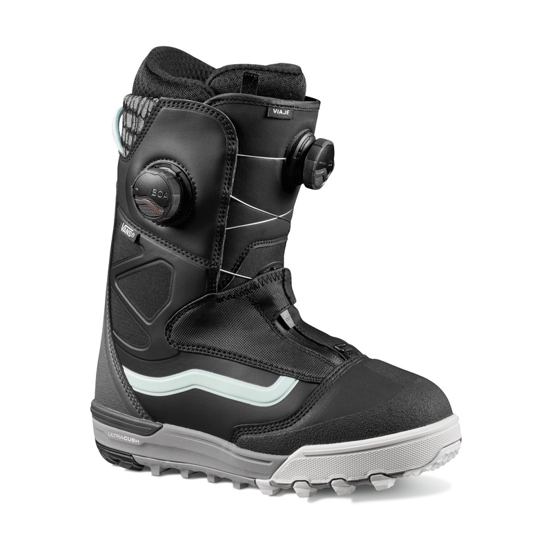 Vans Viaje Womens Snowboard Boot in Black and Grey 2023