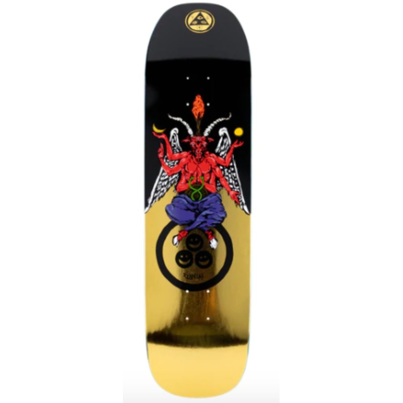 Welcome Bapholit Ryan Lay Skateboard on Stonecipher 8.6'' in Black and Gold