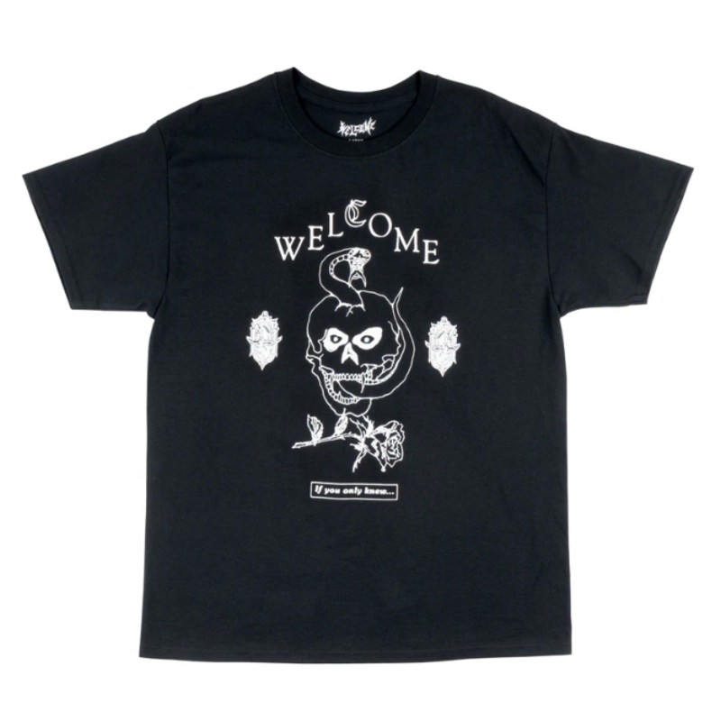 Welcome Fangs Tee in Black