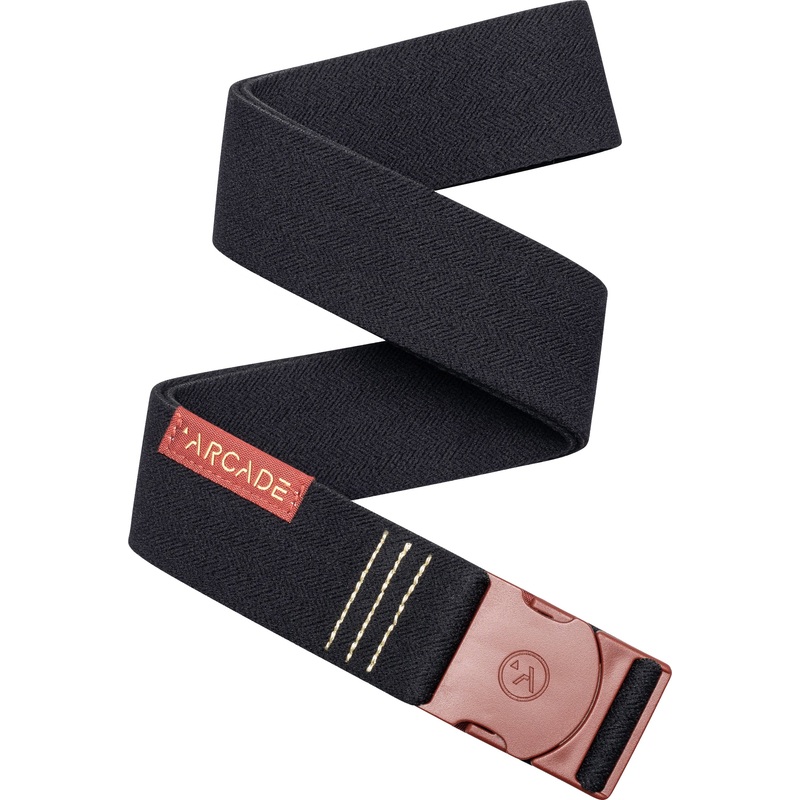Arcade Splice Belt in Black and Vermillion