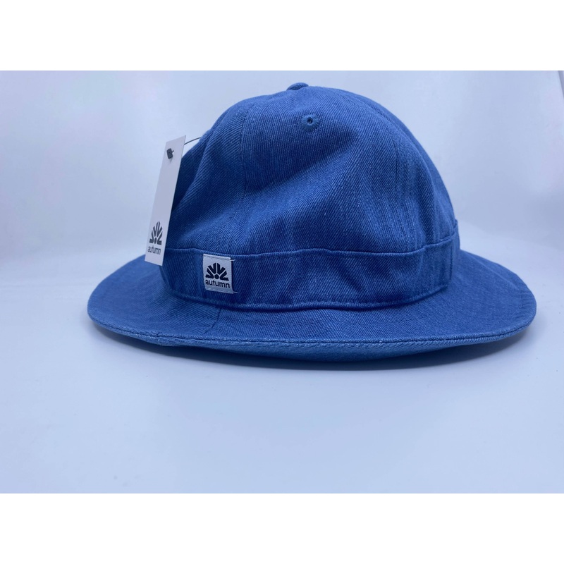 Autumn Bell Bucket Hat in Blue Denim