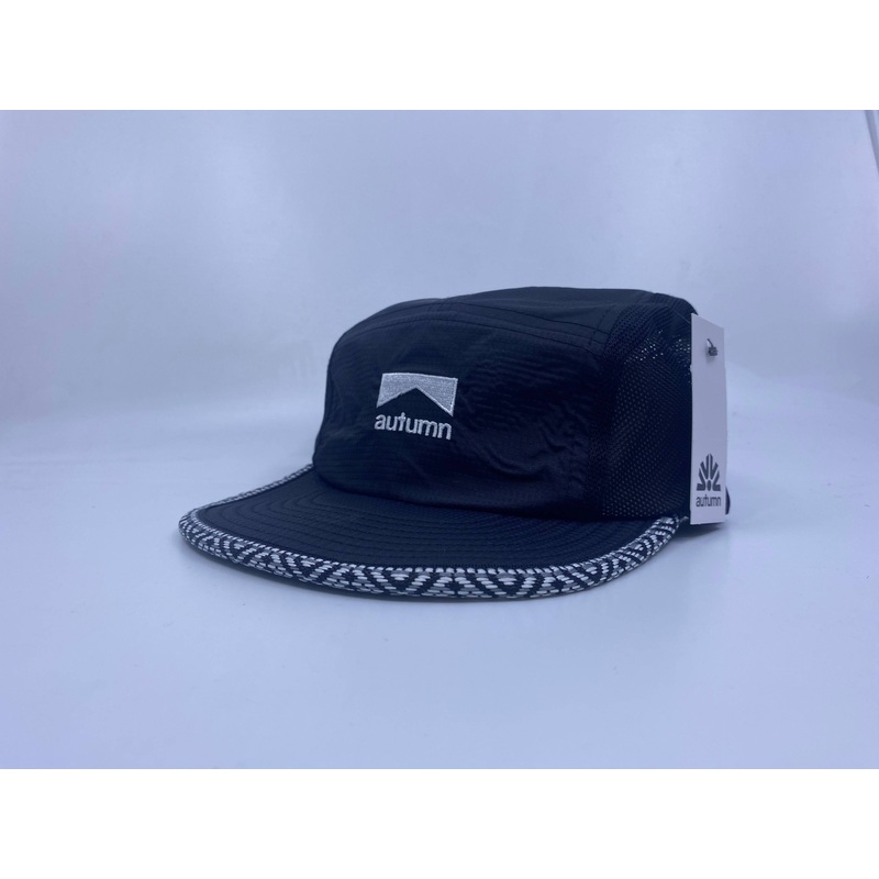 Autumn Rip Stop Camp Cap in Black