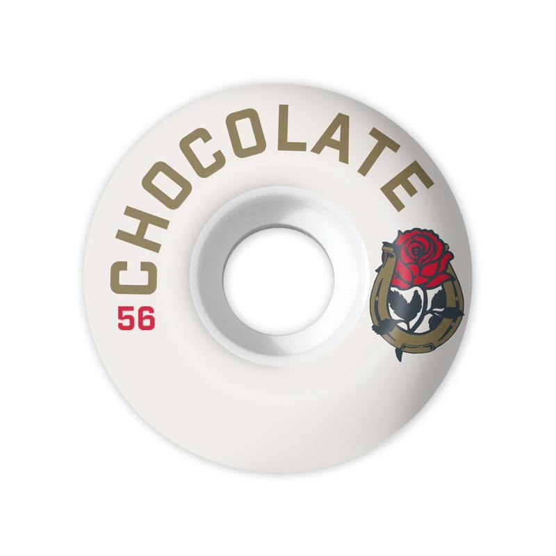 Chocolate Luchador Staple Skate Wheel in White 56mm