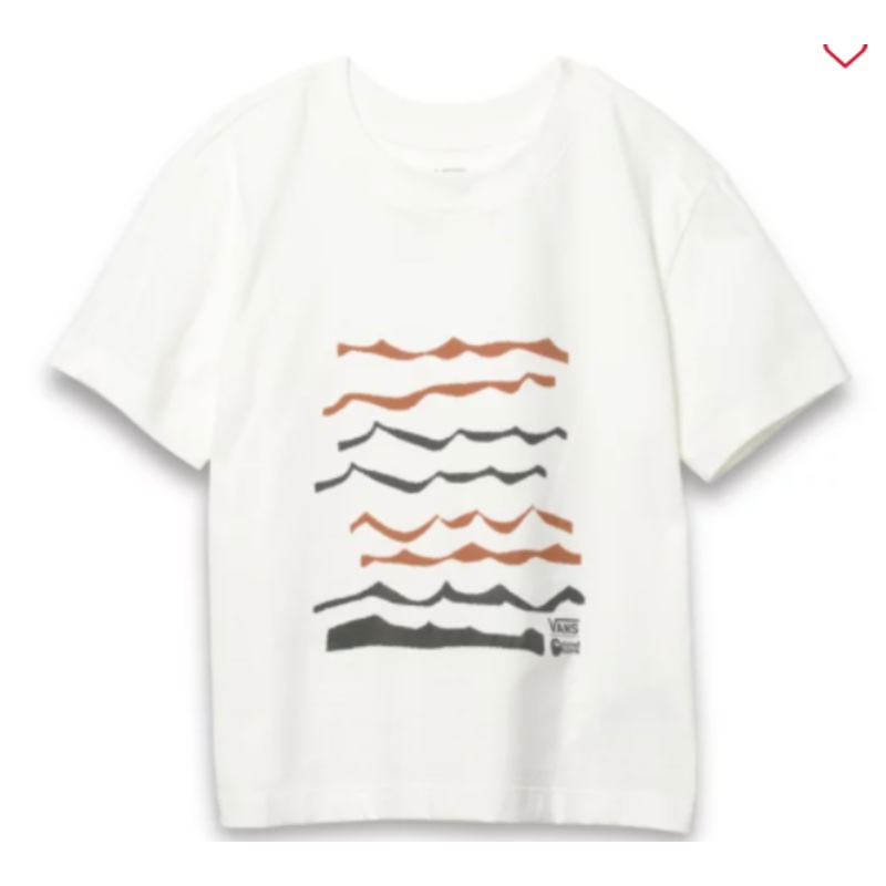 Vans Textured Waves Short Sleeve T Shirt in White