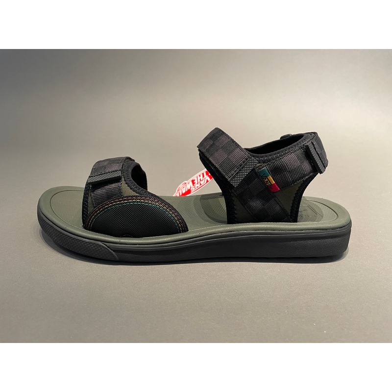 Vans Ultrarange Tri-Lock Sandal in  Forrest Night and Black