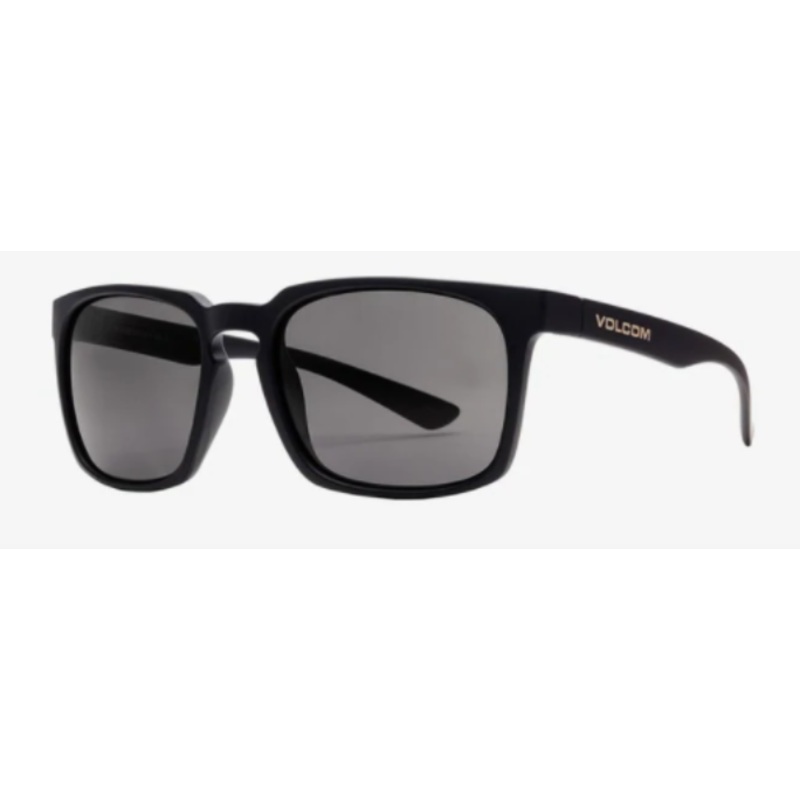 Volcom Alive Sunglass in Gloss Black with a Gray lens