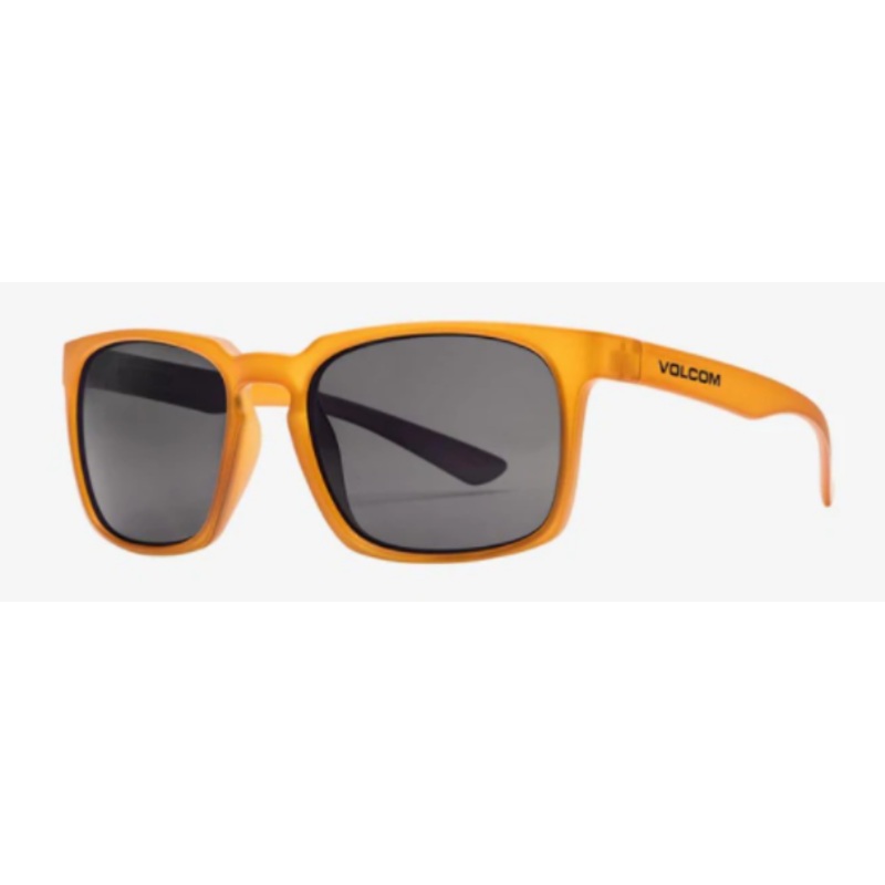 Volcom Alive Sunglass in Matte Honey with a Gray Polarized lens