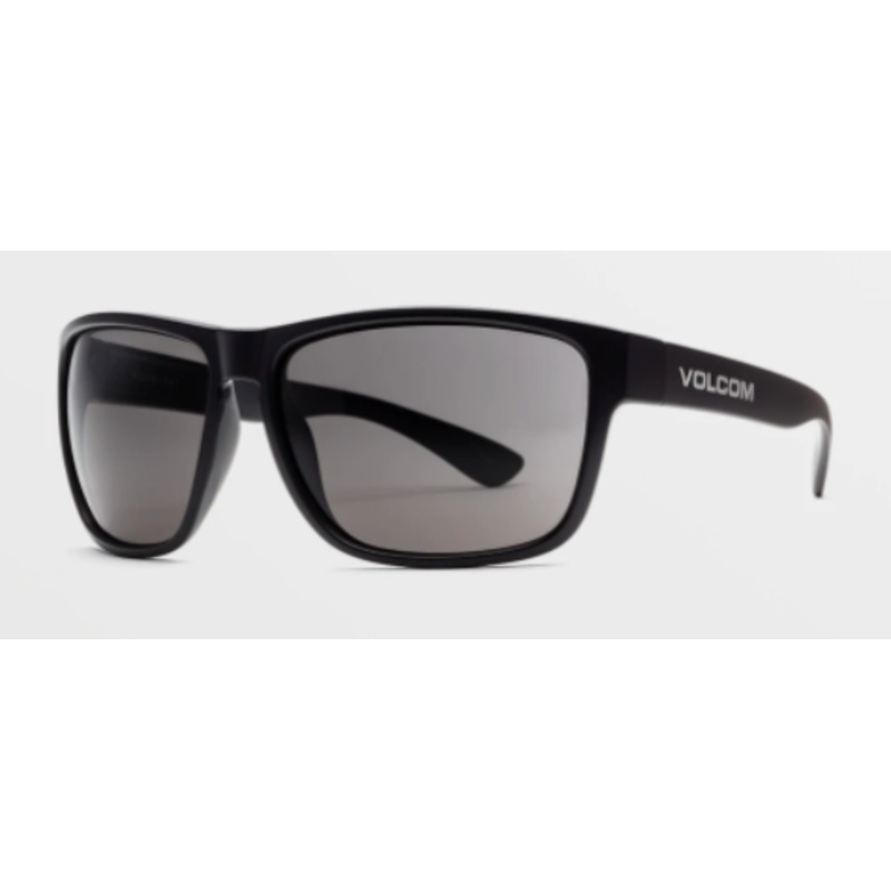 Volcom Baloney Sunglass in Matte Black with a Gray lens