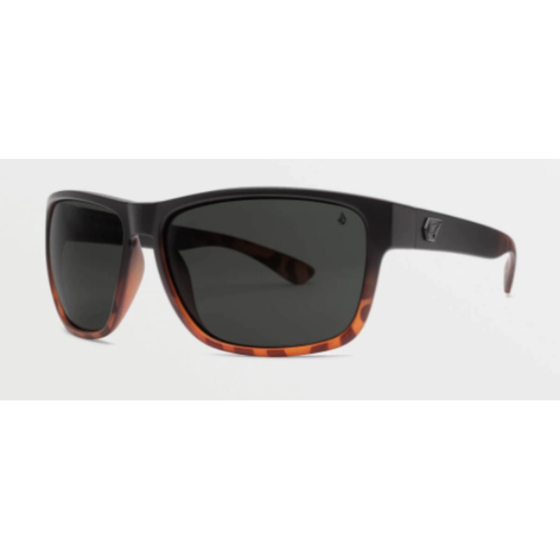 Volcom Baloney Sunglass in Matte Darkside with a Gray Polarized lens