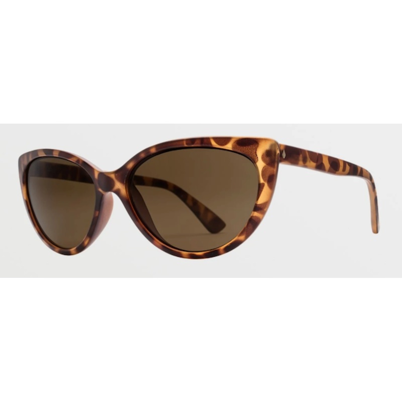 Volcom Butter Sunglass in Matte Tort with a Bronze lens