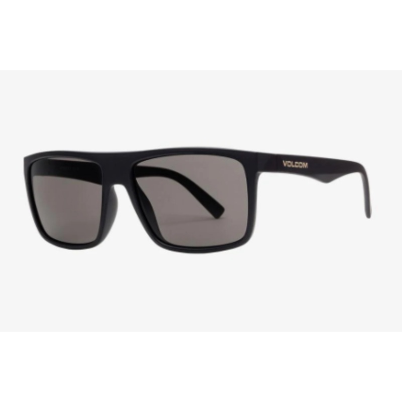 Volcom Franken Sunglass in Matte Black with a Gray lens