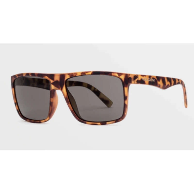 Volcom Franken Sunglass in Matte Tort with a Gray lens
