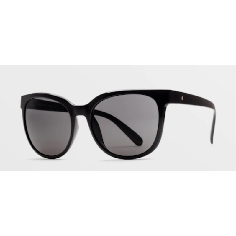 Volcom Garden Sunglass in Matte Black with a Gray Polarized lens