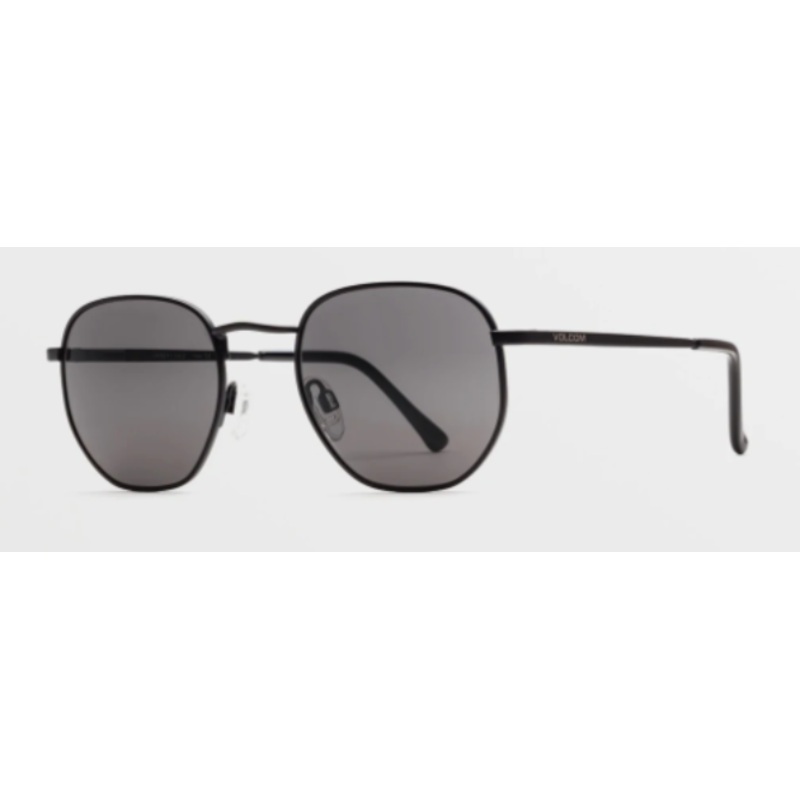 Volcom Happening Sunglass in Matte Black with a Gray lens