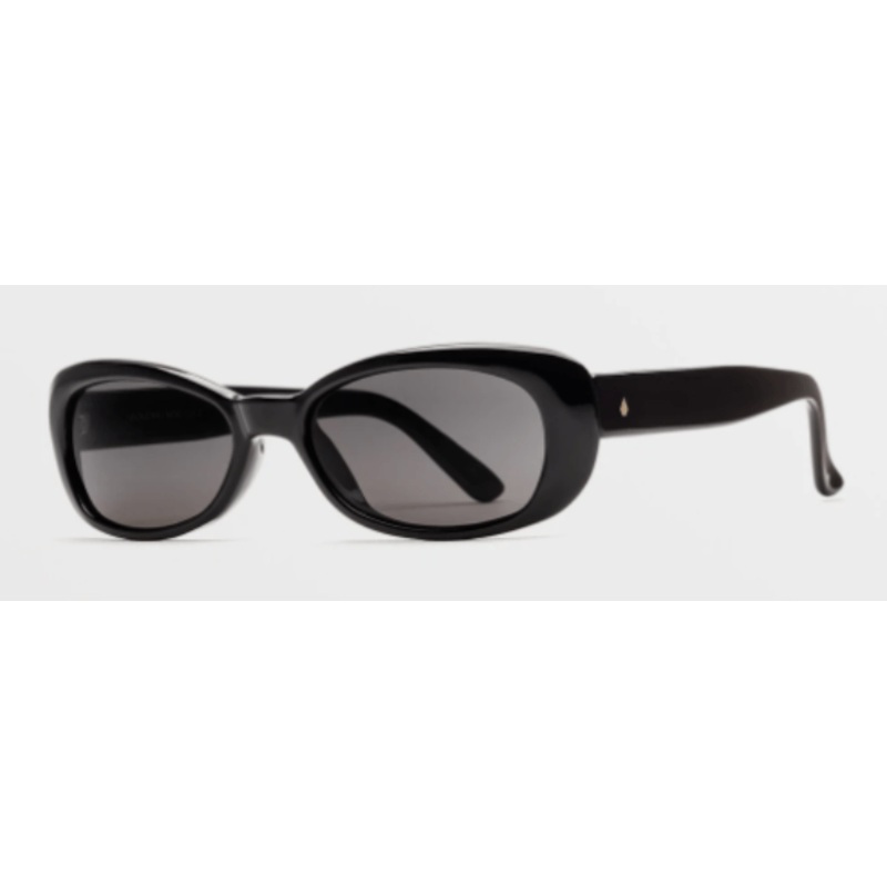 Volcom Jam Sunglass in Gloss Black with a Gray lens