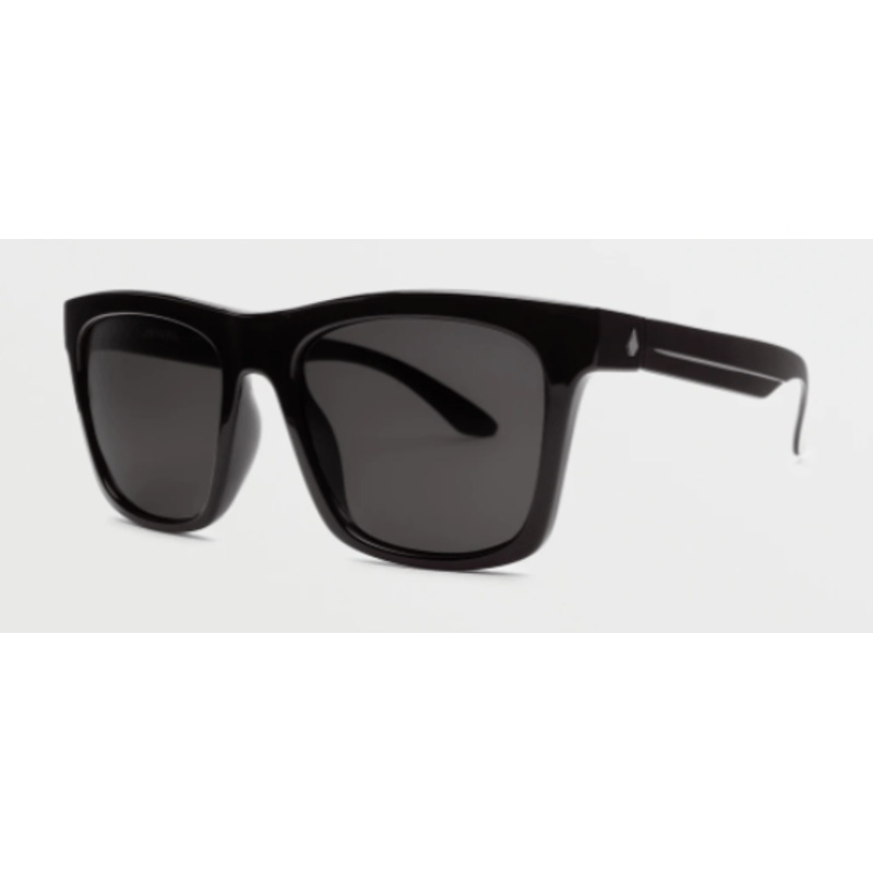 Volcom Jewel Sunglass in Gloss Black with a Gray lens