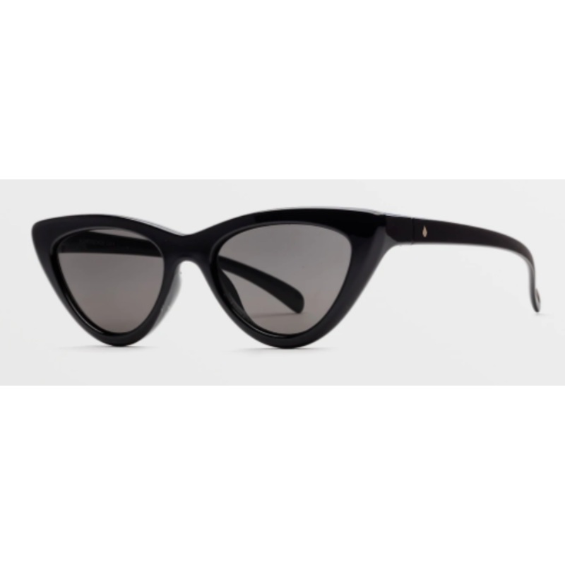 Volcom Knife Sunglass in Gloss Black with a Gray lens