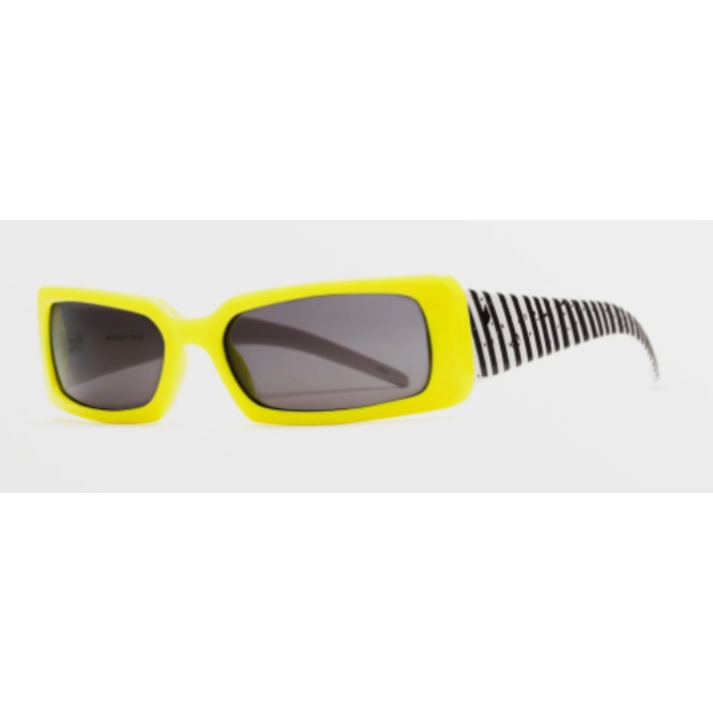 Volcom Magna Sunglass in Gloss Lime with a Gray lens