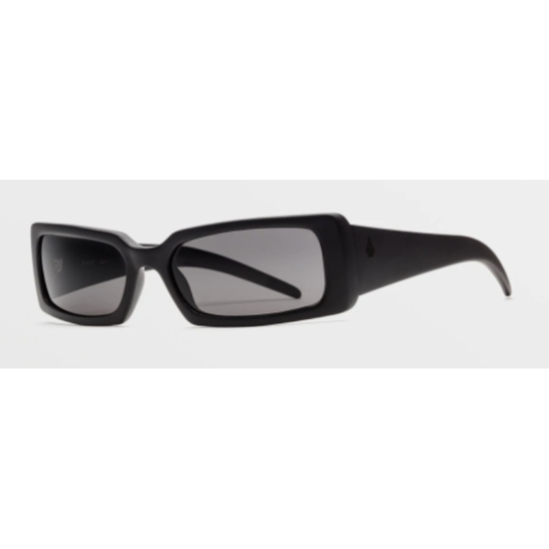 Volcom Magna Sunglass in Matte Black with a Gray lens