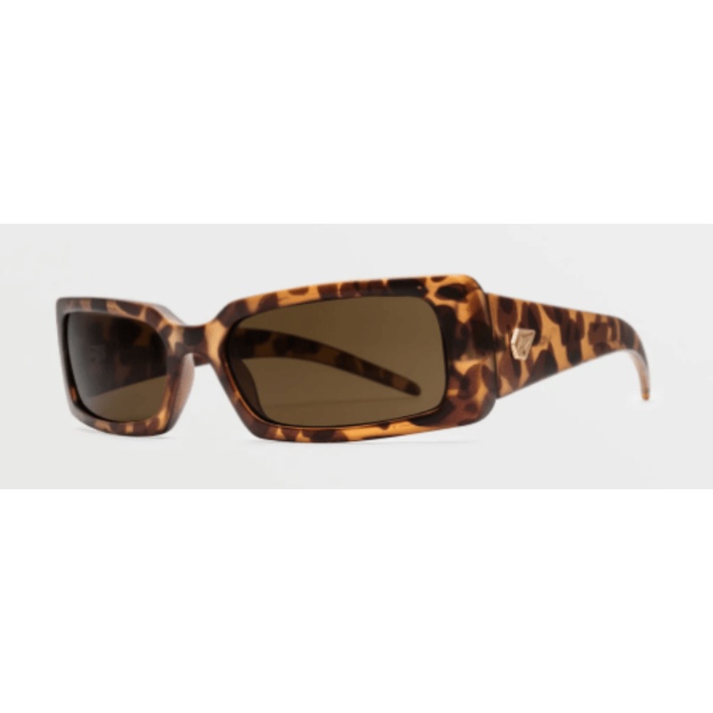 Volcom Magna Sunglass in Matte Tort with a Bronze lens