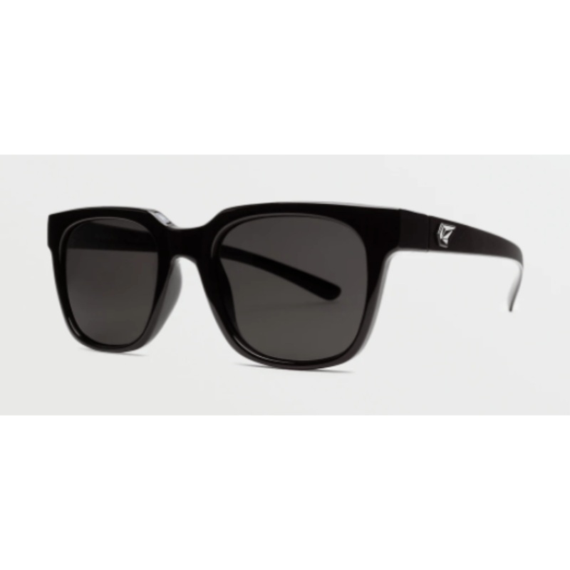 Volcom Morph Sunglass in Gloss Black with a Gray lens