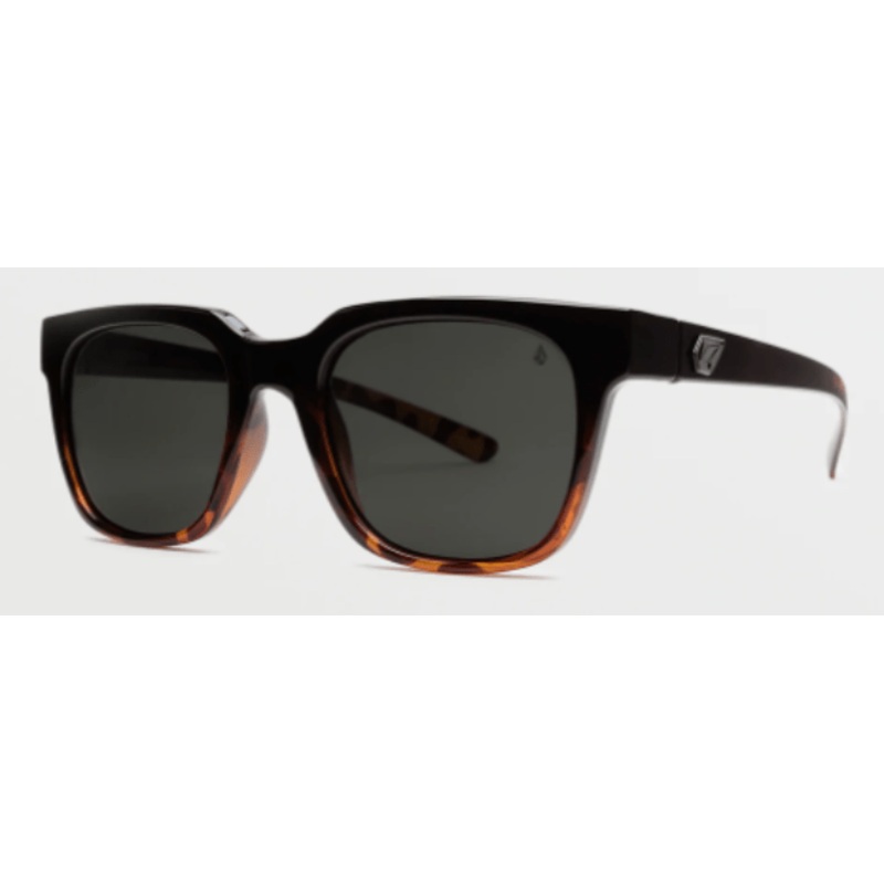 Volcom Morph Sunglass in Gloss Darkside with a Gray Polarized lens