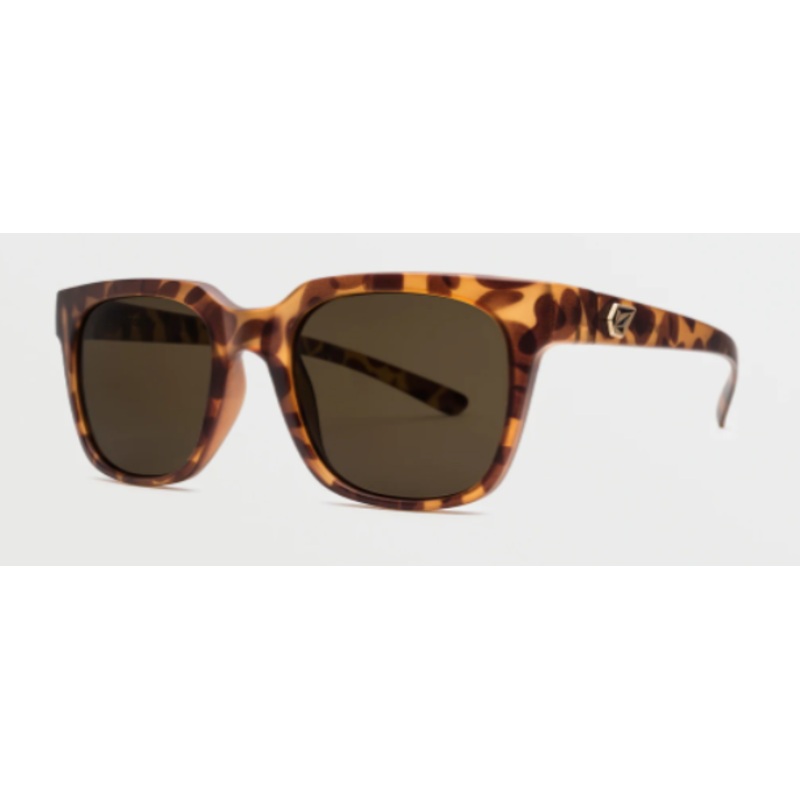 Volcom Morph Sunglass in Matte Tort with a Bronze lens