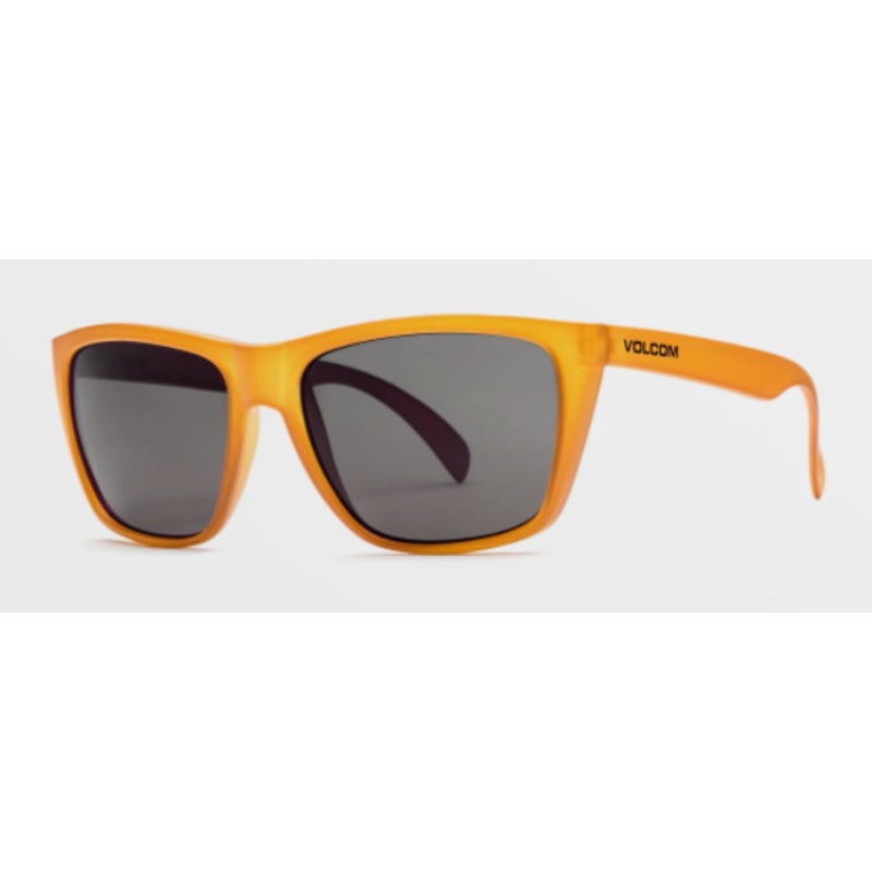 Volcom Plasm Sunglass in Matte Honey with a Gray Polarized lens