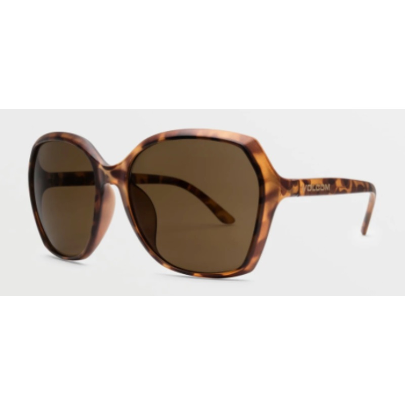 Volcom Psychic Sunglass in Matte Tort with a Bronze lens