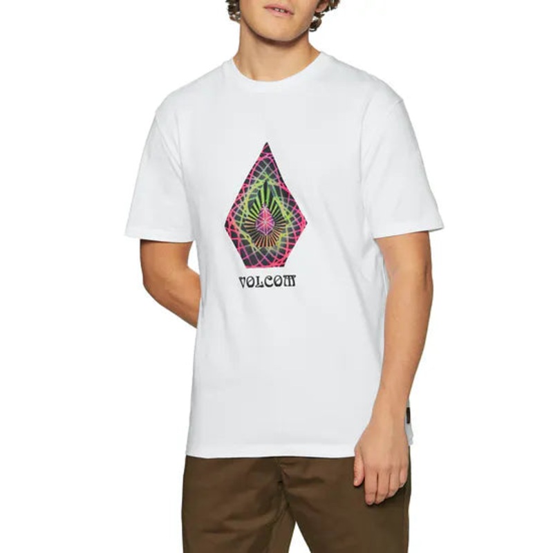 Volcom Star Shields Stone T Shirt in White