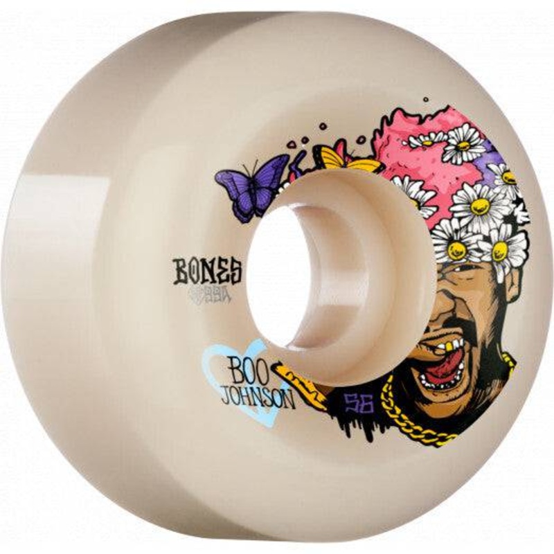 Bones Boo Just Have Fun V6 Wide Street Tech Formula Skate Wheels 99A
