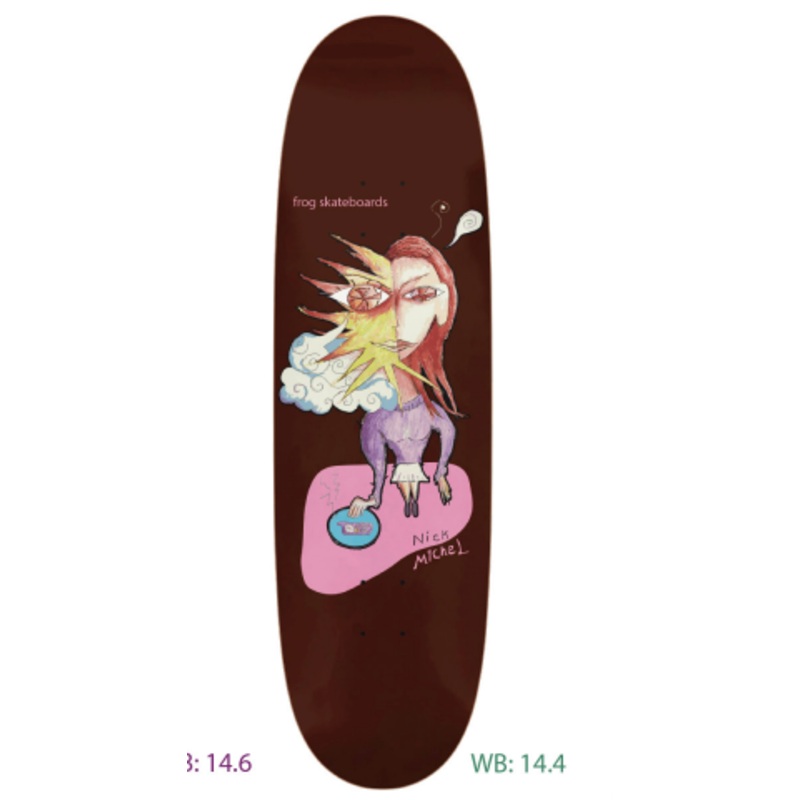 Frog The Distraction (Nick Michel) Skateboard in Brown