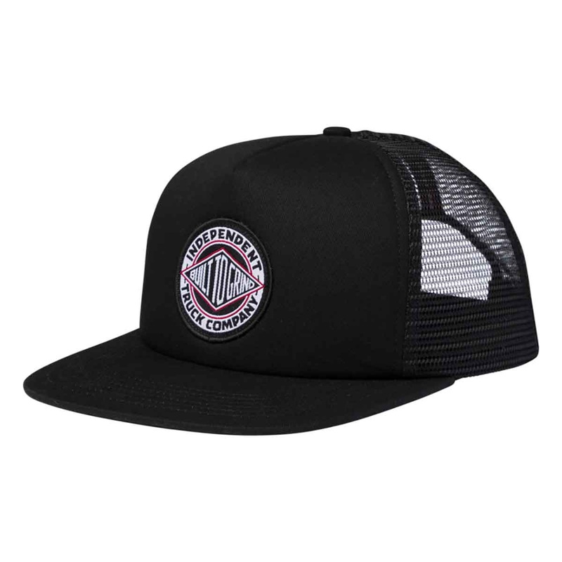 Independent Summit Mesh Trucker High Profile Hat in Black