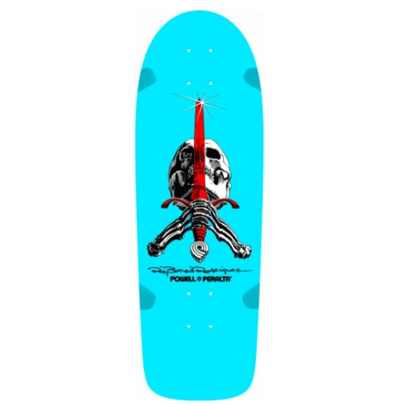Powell Peralta Pro Ray Rodriguez Skull & Sword Skateboard Deck in 10"