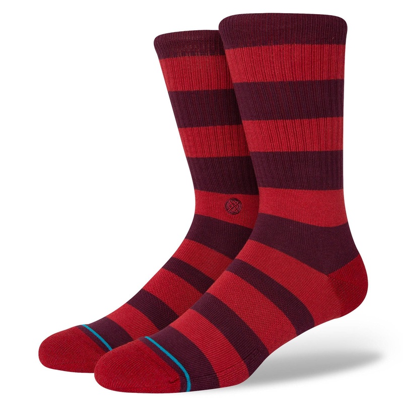 Stance Draft Crew Sock in Red