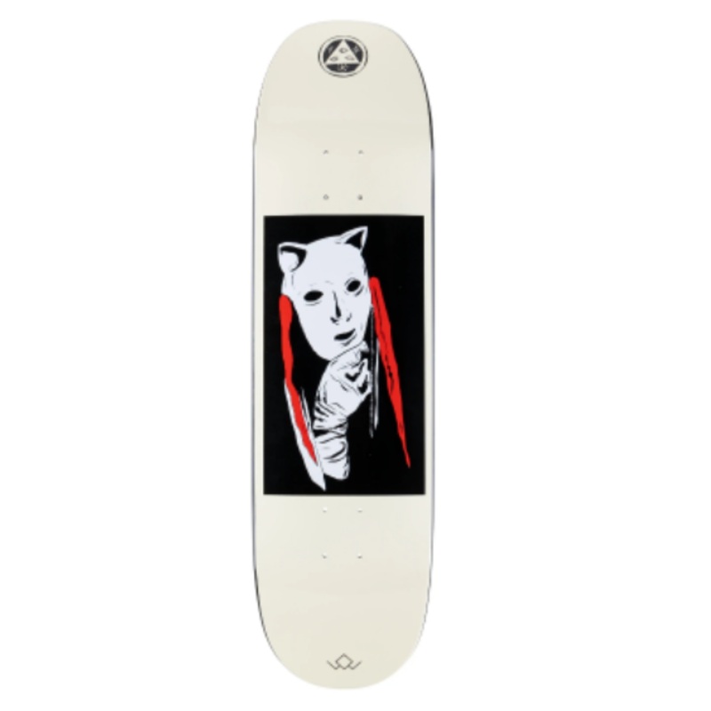 Welcome Audrey on Moontrimmer 2.0 Skateboard Deck in Black Dip Bone
