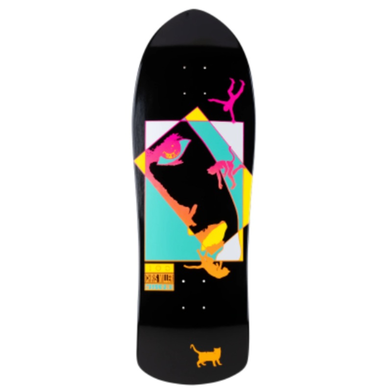 Welcome Miller Faces on Crossbone Skateboard Deck in Black Dip
