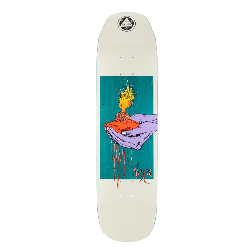 Welcome Soil on Wicked Princess Skateboard Deck in Bone