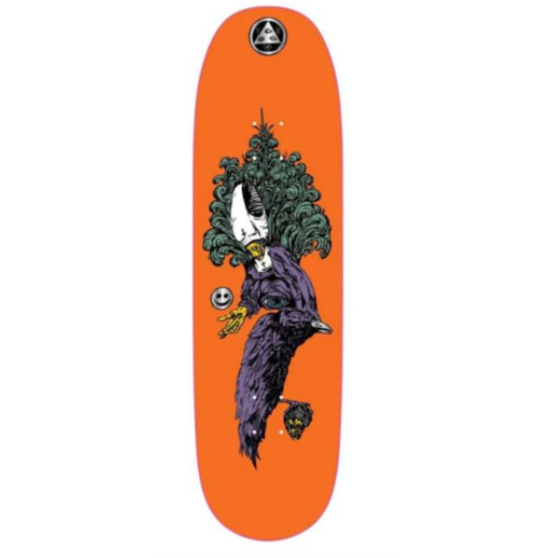 Welcome Tonight I'M Yours on Bac2 Skateboard Deck in Orange