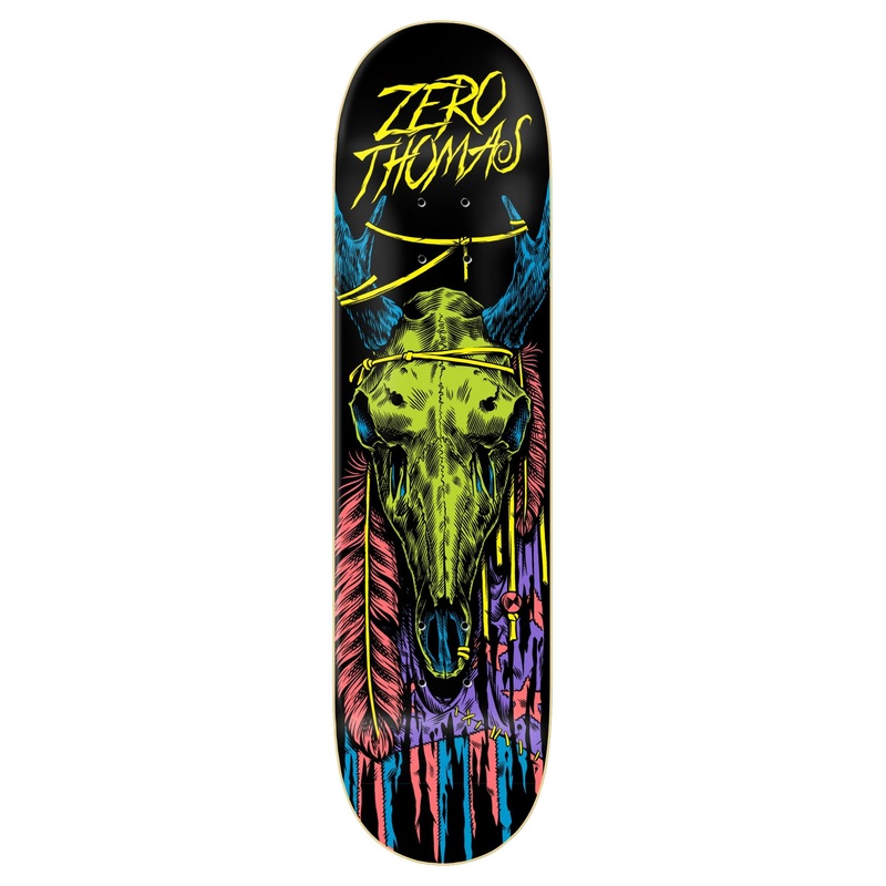 Zero Thomas Black Light Skateboard Deck