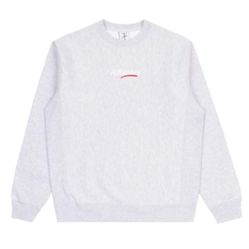 Alltimers Embroidered Mini Estate Crew in Heather Grey