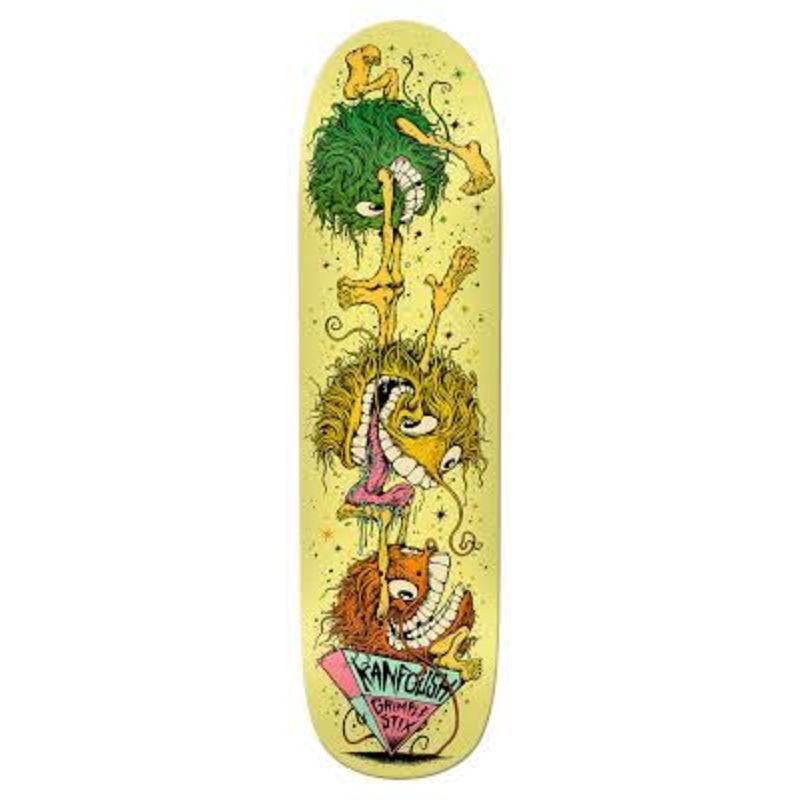 Anti Hero Kanfoush Grimple Stix Balancing Act Shaped Skateboard Deck 8.55