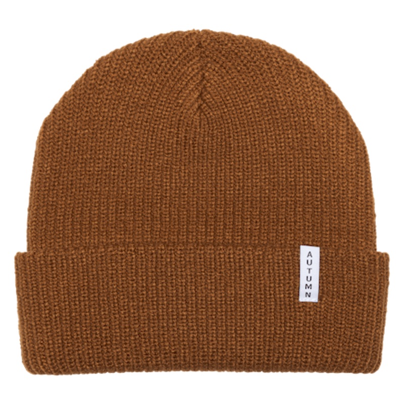 Autumn Basic Youth Beanie In Work Brown